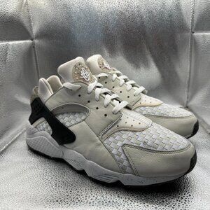 Size 11 Nike Air Huarache Crater Premium Mens White Lace-Up Shoes DM0863-001